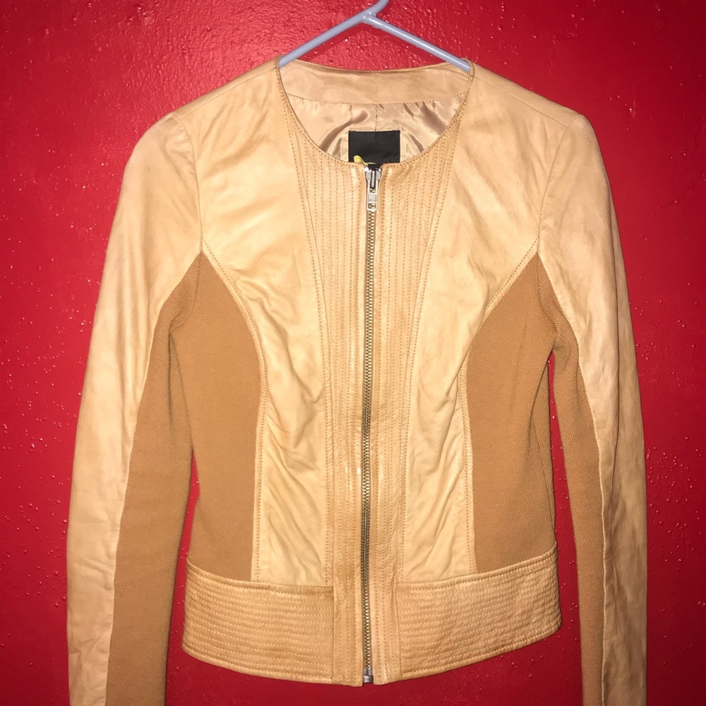Trouve Motto Leather Jacket Size S.